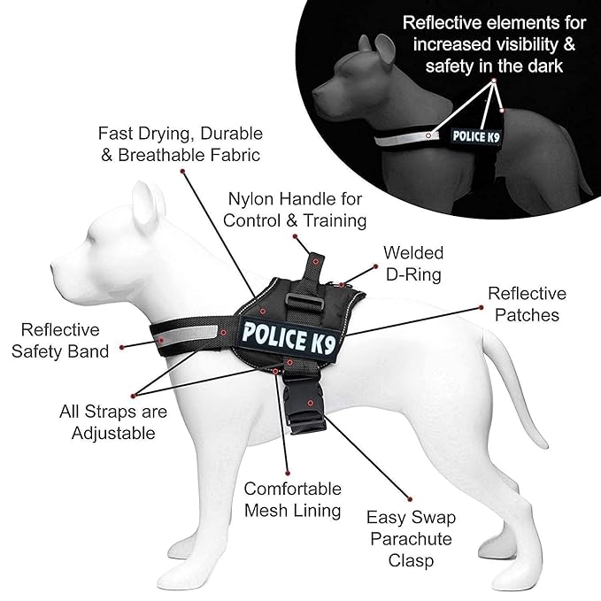 Hachiko Dog Harness with Rope | No Pull Dog Body Belt | Reflective Dog Vest Oxford Fabric | Soft Padded Easy Control Dog Chest Neck Belt | No More Pulling Or Choking (Small, Red,Blue)