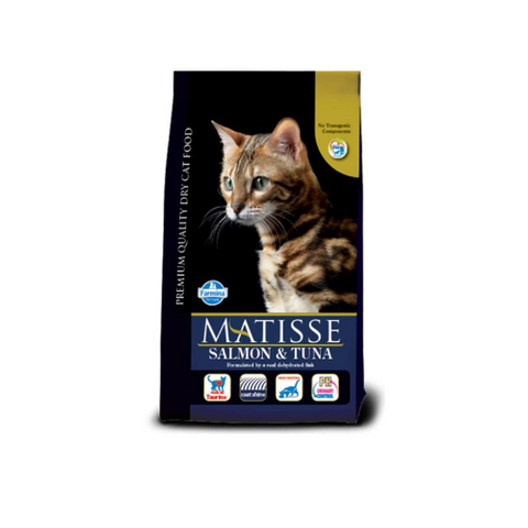Matisse Farmina Pet Foods Dry Cat Food, Adult, 1.5-Kg, Salmon and Tuna (Pack of 1)