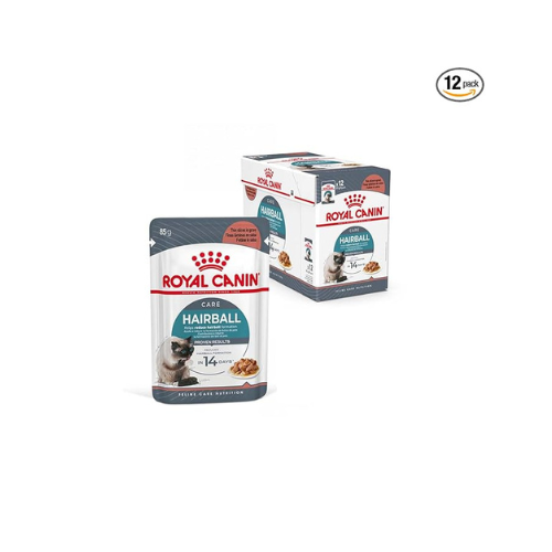 Royal Canin Adult Hairbal Care Gravy Salsa Wet Cat Food Pouches, 10.19 (Pack of 12)