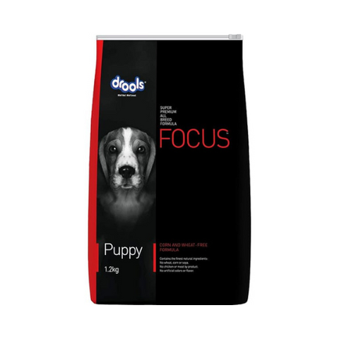 Drools Focus Puppy Super Premium Dry Dog Food, Chicken Flavour, 1.2 KG