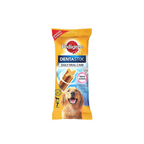 Pedigree Dentastix Oral Care Dog Treat, Adult Large Breed (25+ kg), 270 g, Recommended by Vets, Supports Gum Health, Reduces Risk of Gum diseases