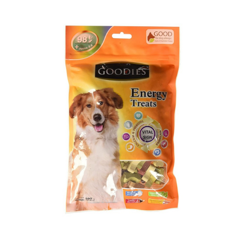 Goodies Energy Treats Bone Shaped For Adult Dogs, Lamb Flavour, 500 G