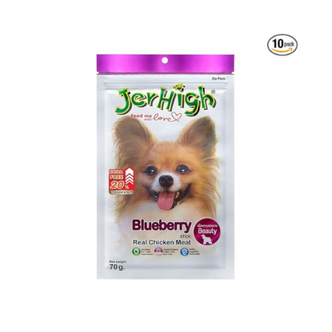 Jerhigh Dog Treats Blueberry 70gm (Pack of 10)