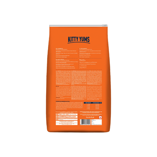 Kitty Yums Adult (+1 Year) Dry Cat Food, Ocean Fish, 1.2kg Pack