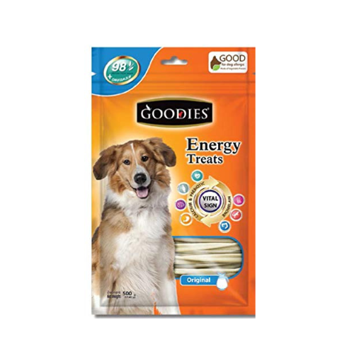 Goodies Energy Treats DogsnCats Chlorophyll x1+Mix Sticks x1+Bone Shaped x1 + Chicken Liver x1 + Calcium x1 + Lamb x1 500g Healthy Snack & Training Treat, Best Treats for Dog (Pack of 6)