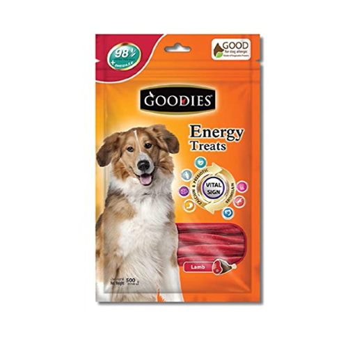 Goodies Energy Treats DogsnCats Chlorophyll x1+Mix Sticks x1+Bone Shaped x1 + Chicken Liver x1 + Calcium x1 + Lamb x1 500g Healthy Snack & Training Treat, Best Treats for Dog (Pack of 6)
