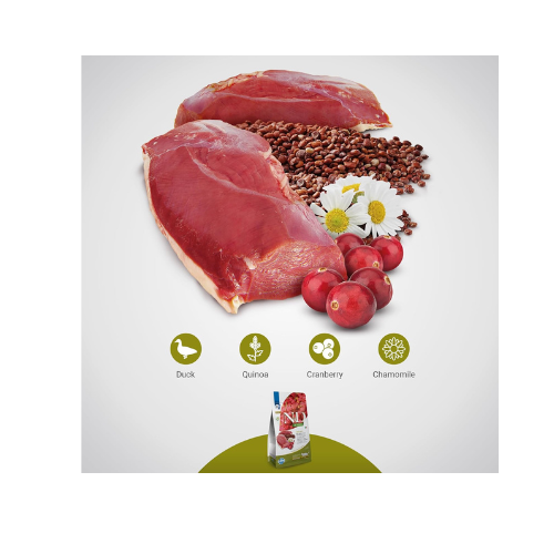 Farmina N&D Quinoa Urinary Cat Food | Grain-Free | Duck, Quinoa, Cranberry & Chamomile | Supports Urinary Health | for Adult Cats | 1.5kg