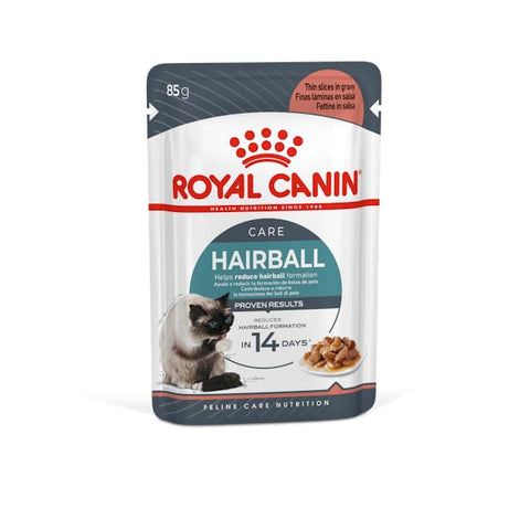 Royal Canin Adult Hairbal Care Gravy Salsa Wet Cat Food Pouches, 10.19 (Pack of 12)