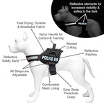 Hachiko Dog Harness with Rope | No Pull Dog Body Belt | Reflective Dog Vest Oxford Fabric | Soft Padded Easy Control Dog Chest Neck Belt | No More Pulling Or Choking (Small, Red,Blue)