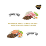 Sniffy Starter Dry Dog Food - 800 gm for Pregnant Mother & Weaning Puppy | Real Chicken & Egg, Power Packed High Protein Diet for All Breeds | Gluten Free Food for Dogs