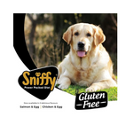 Sniffy Puppy Dry Dog Food - 3kg | Real Chicken & Egg, Power Packed High Protein Diet for All Breeds | Gluten Free Food for Dogs