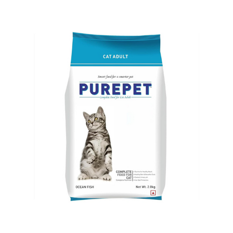 Purepet Adult Cat Food, Ocean Fish, 2.8 kg, Kibble