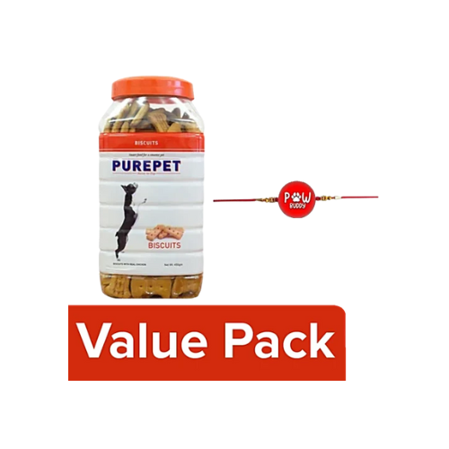 purepet Real Biscuit Chicken Dog Chew  (0.455 kg, Pack of 1)