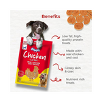 Drools Real Chicken Cod Roll Dog Treats, 70gm | Rich in Protein, No Artificial Preservatives | Best for Training & Bonding | for Puppy & Adult | Formulated in USA | Premium Treats |