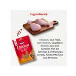 Drools Real Fish Cod Sandwich Dog Treats, 70gm | Rich in Protein, No Artificial Preservatives | Best for Training & Bonding | for Puppy & Adult | Formulated in USA | Premium Treats |
