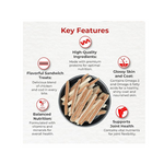 Drools Real Fish Cod Sandwich Dog Treats, 70gm | Rich in Protein, No Artificial Preservatives | Best for Training & Bonding | for Puppy & Adult | Formulated in USA | Premium Treats |