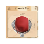 Cat Toys Rolling Ball Dog Ball，Self Rolling Dog Ball Interactive Cat Toys Automatic Cat Toy Self Moving Dog Toys, 360° Smart Automatic Rolling Ball Toy Electric Dog Balls for Cat (Red)